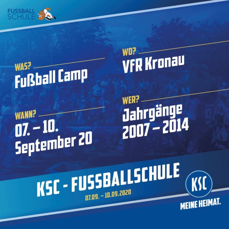 KSC-Fußball Camp zu Gast in Kronau