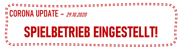 Spielbetrieb eingestellt