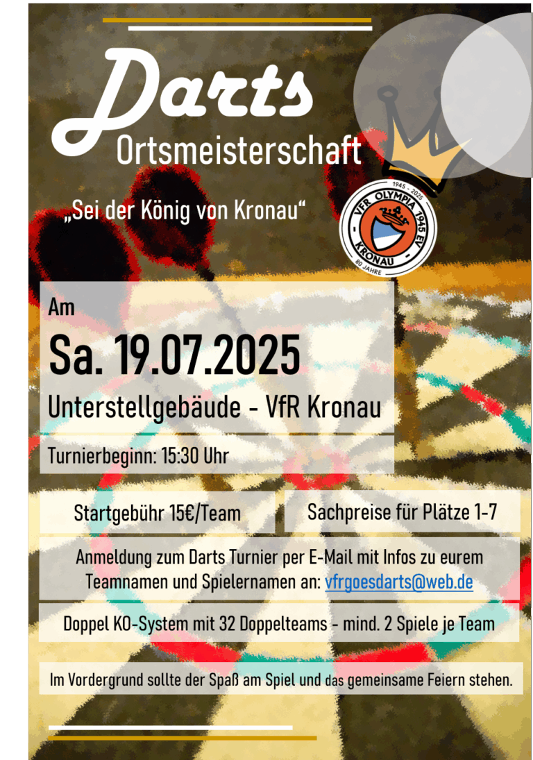 Darts Ortsmeisterschaft