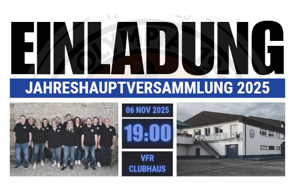 Einladung zur Jahreshauptversammlung 2025